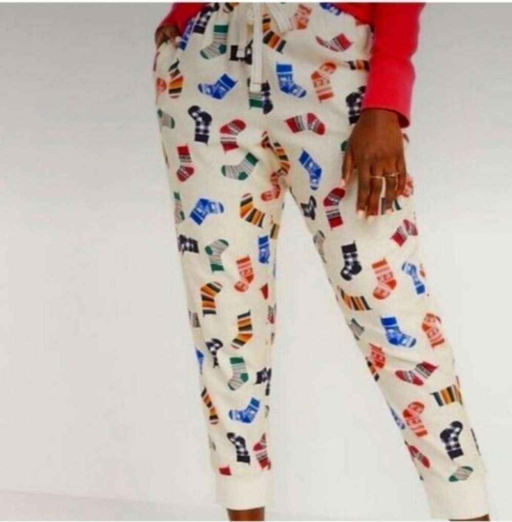 Old Navy Holiday Stocking Christmas Pajamas Size medium